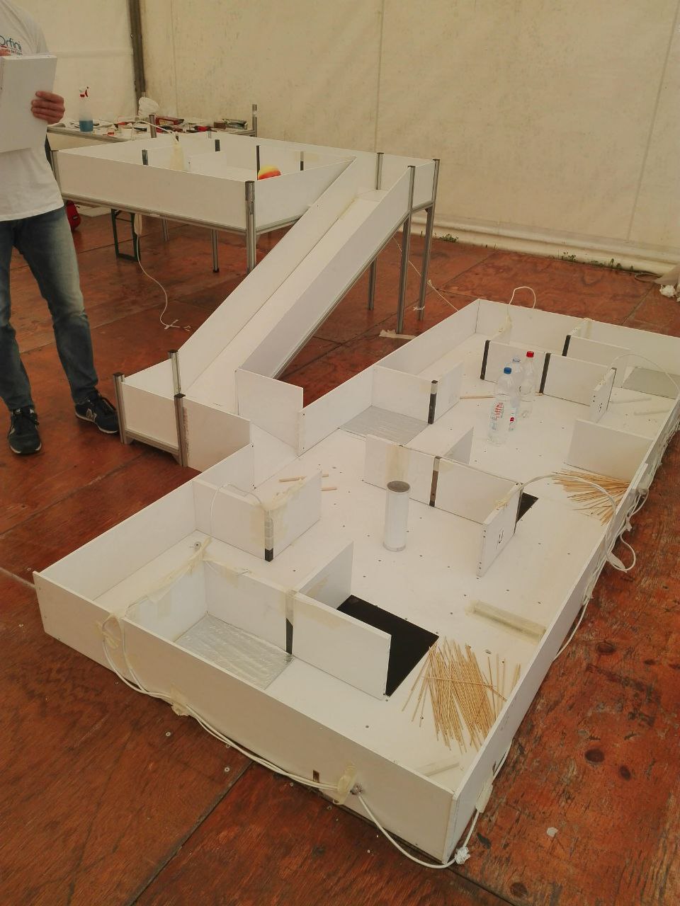 The Rescue Maze arena used in Foligno.