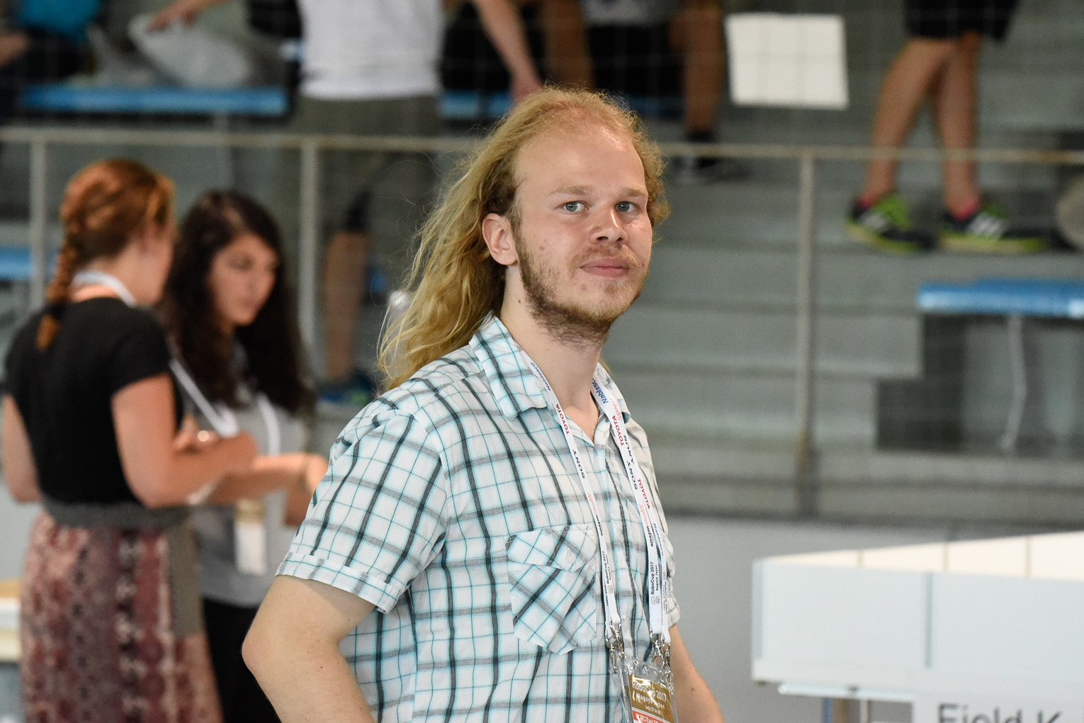 Fredrik Löfgren at the venue in Nagoya.