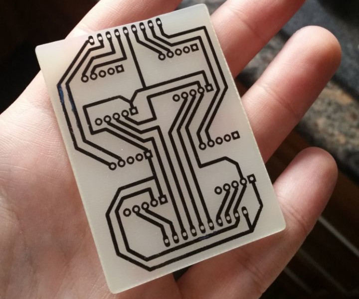 Our custom sensors' PCB after etching.