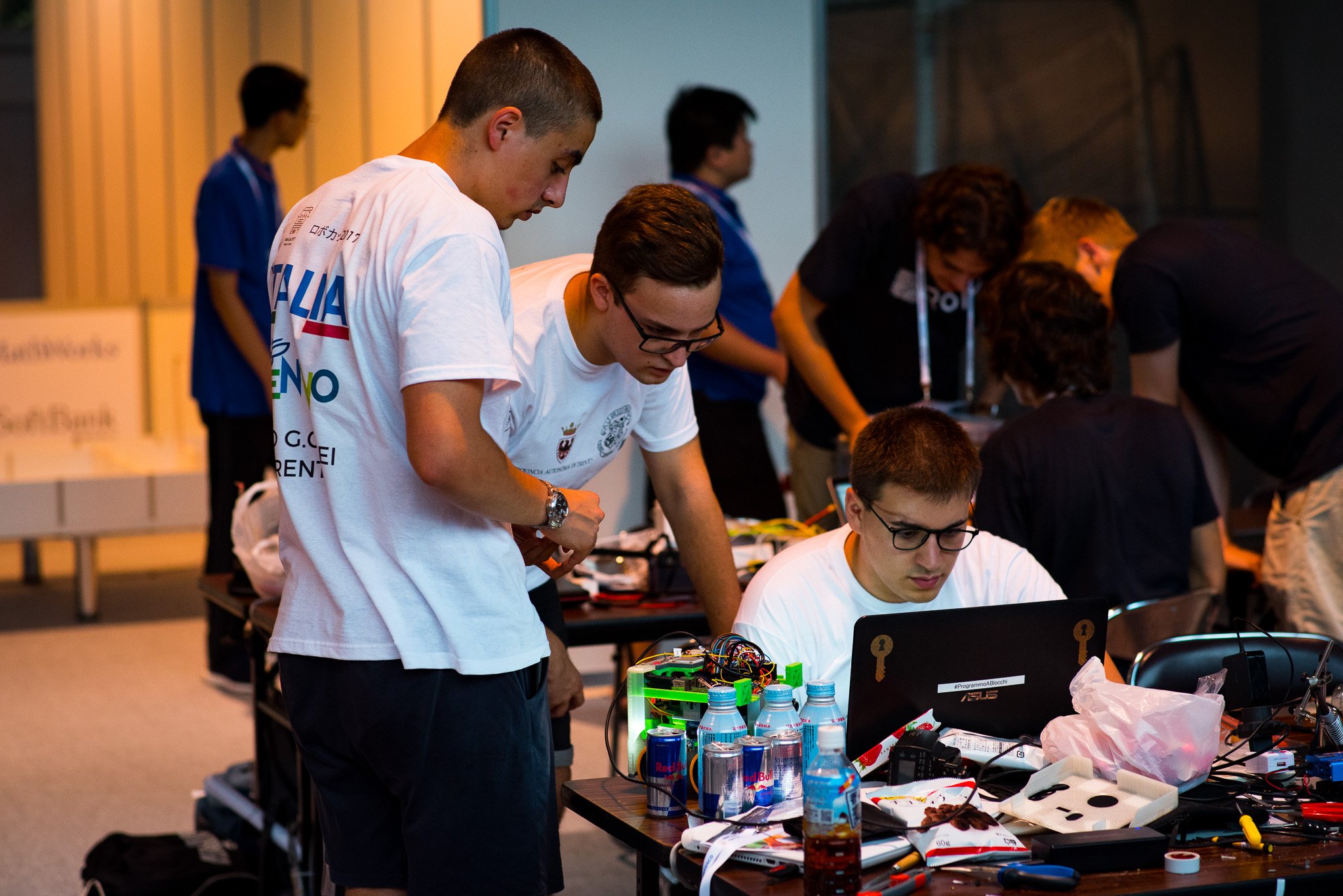 From the left Alessandro, Daniele, and myself.